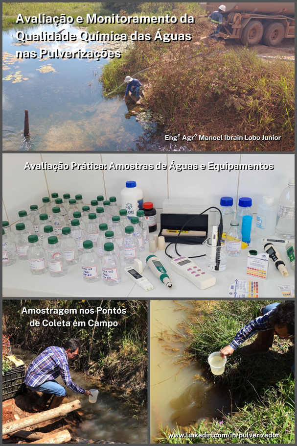 monitoramento avaliação qualidade água pulverização adjuvantes
